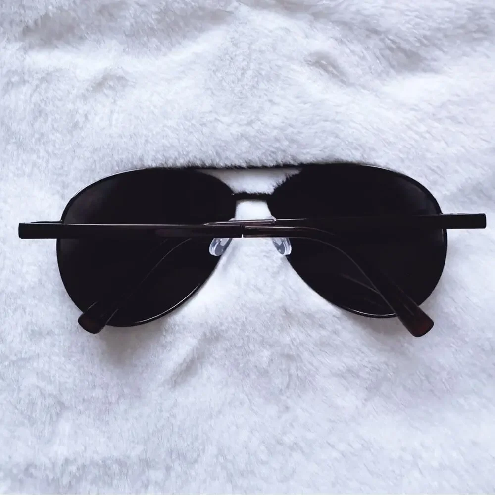 Ian Black w/Gunmetal Rims Stylish Polarized Sunglasses